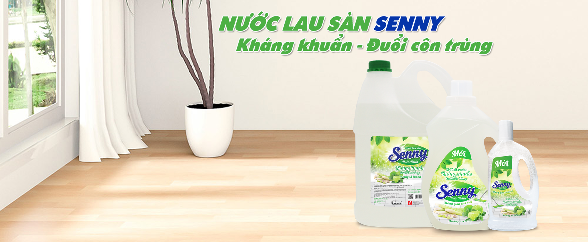 nước lau sàn senny sả chanh